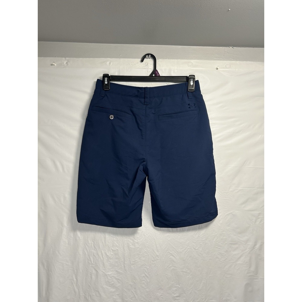 Under Armour Match Play Showdown Shorts Men's 32 10.5" Inseam‎ Navy Golf Stretch - Picture 2 of 4